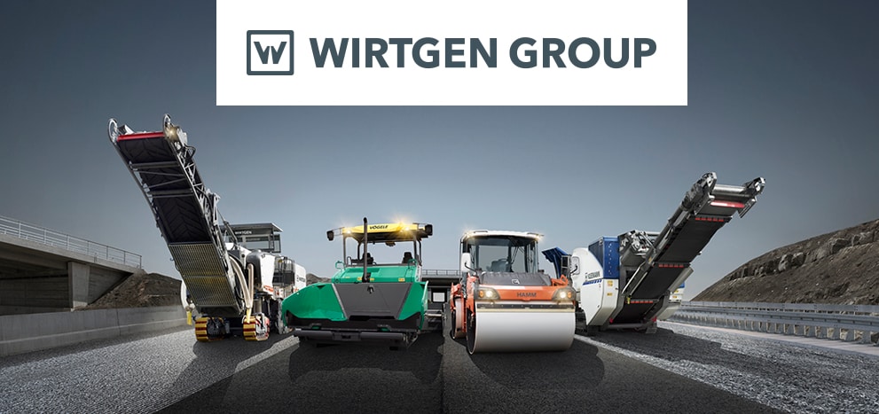 เครื่องจักร Wirtgen ที่เพียบพร้อมสำหรับงานก่อสร้างถนน