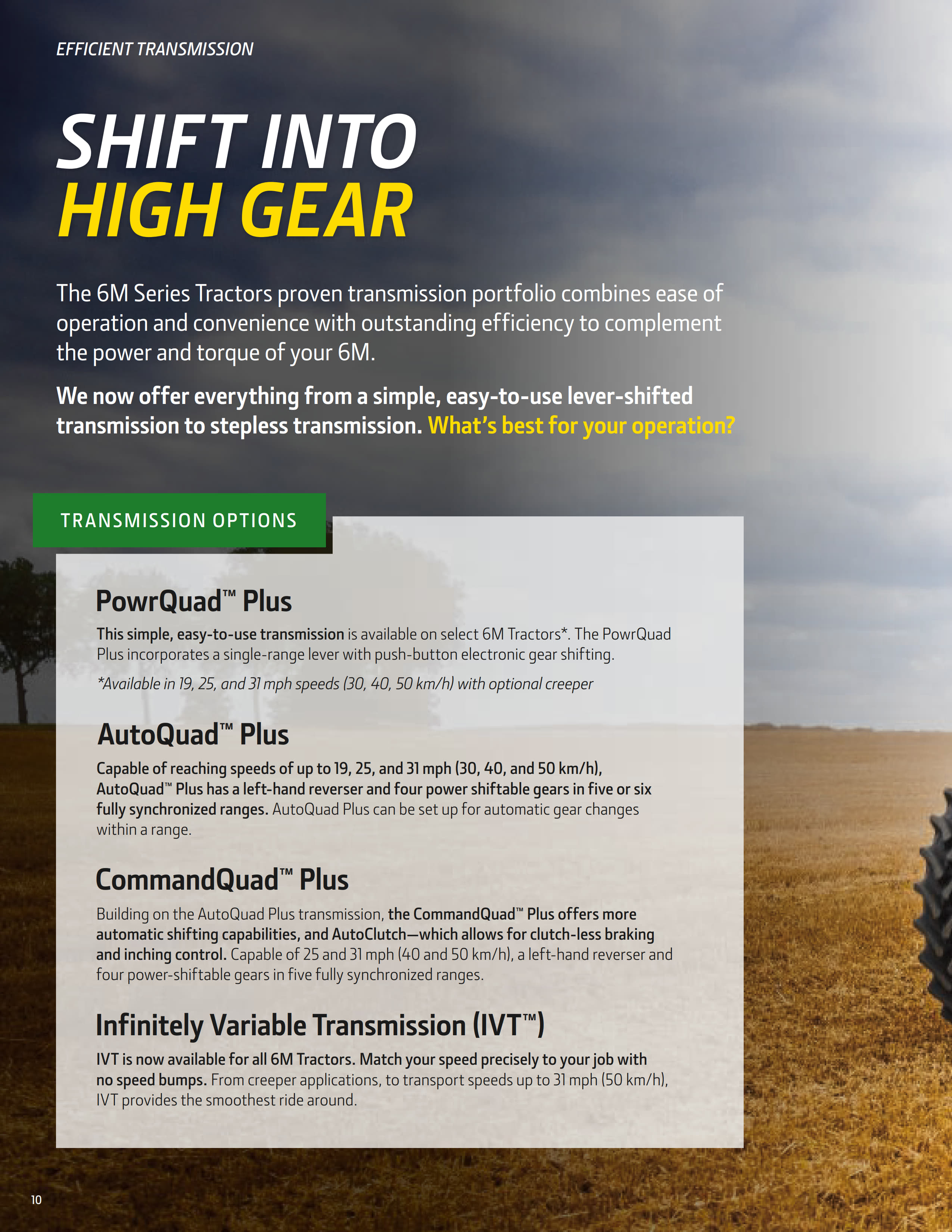 shift into high gear